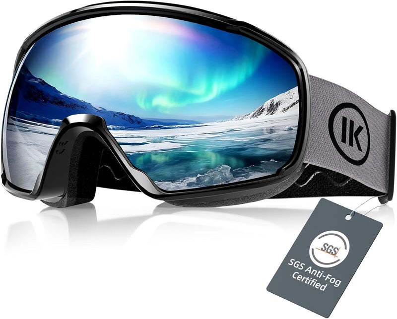 Innerking OTG Ski Goggles SGS Approved, Over Glasses Snow Snowboarding Winter Goggles Anti Fog for Adult, Youth, Men Women - Image 1